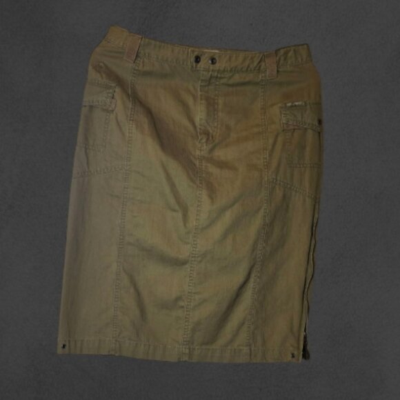 Khaki COLUMBIA Cargo skirt sz 8 - Picture 8 of 8